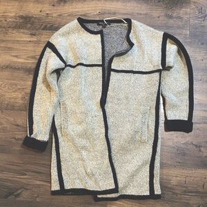 Black and grey cardigan
